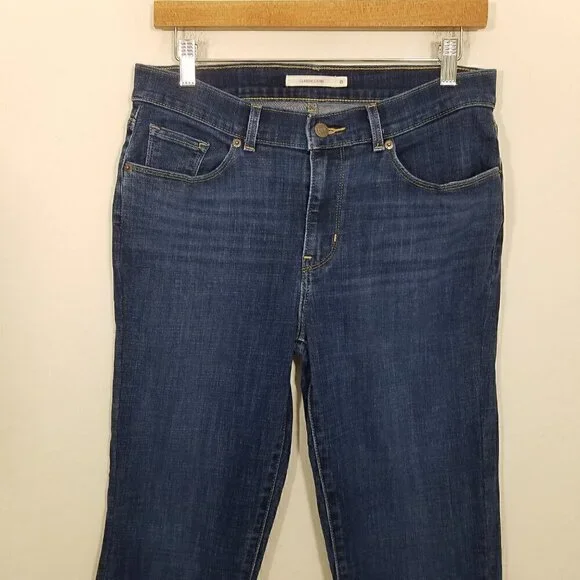 Levi's Classic Crop Stretch Jeans Blue Size 8 - Picture 2 of 8